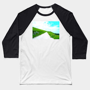 View at a gravel road in Piani di Ragnolo Baseball T-Shirt